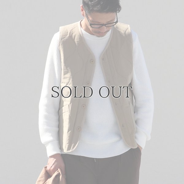 画像13: Teflon（テフロン）耐水撥水コットンタッチナイロン ウェーブキルト V/N ベスト【MADE IN JAPAN】『日本製』/ Upscape Audience