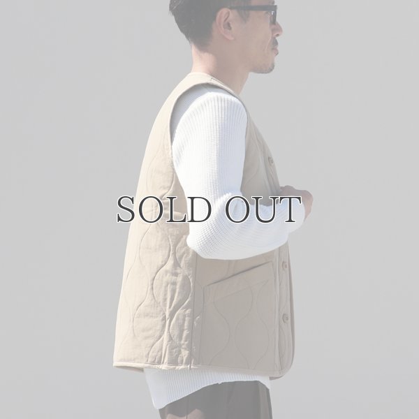 画像6: Teflon（テフロン）耐水撥水コットンタッチナイロン ウェーブキルト V/N ベスト【MADE IN JAPAN】『日本製』/ Upscape Audience