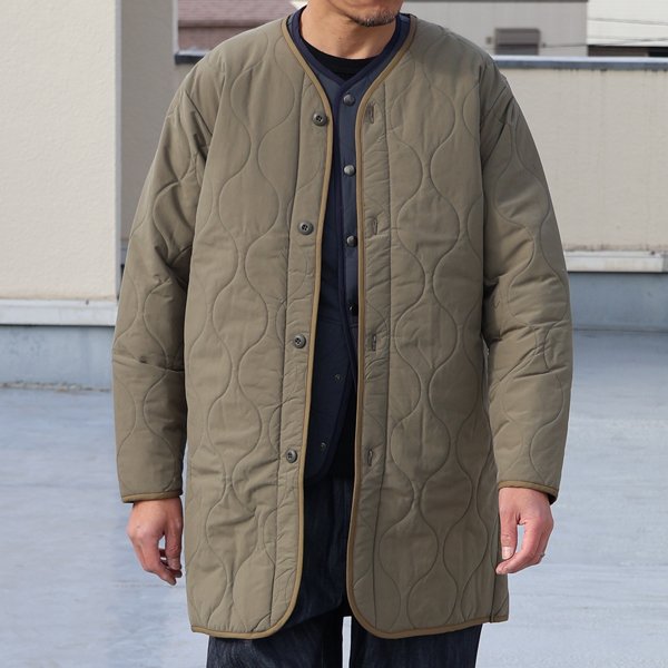 画像3: 【RE PRICE / 価格改定】Teflon（テフロン）耐水撥水コットンタッチナイロン ウェーブキルト US ARMY コート【MADE IN JAPAN】『日本製』/ Upscape Audience