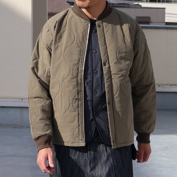 画像2: 【RE PRICE / 価格改定】Teflon（テフロン）耐水撥水コットンタッチナイロンウェーブキルトUS エアホースブルゾン【MADE IN JAPAN】『日本製』/ Upscape Audience