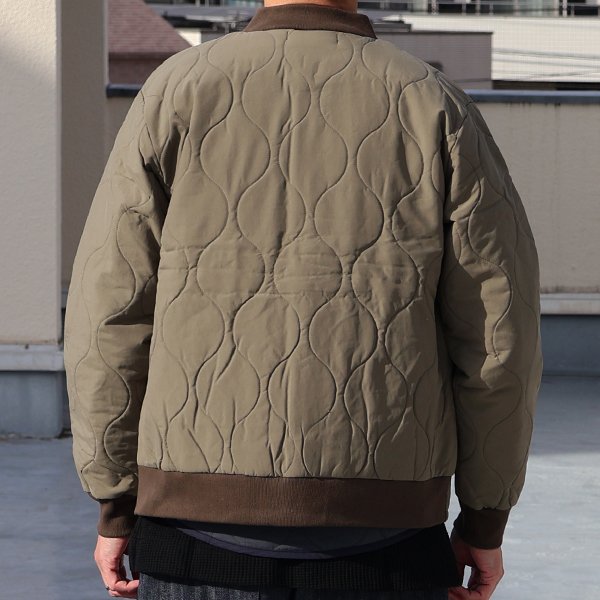 画像5: 【RE PRICE / 価格改定】Teflon（テフロン）耐水撥水コットンタッチナイロンウェーブキルトUS エアホースブルゾン【MADE IN JAPAN】『日本製』/ Upscape Audience