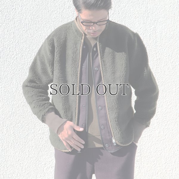 画像3: 【Lanificio Becagli（ベッカリー）】トスカーナボア SW ARMY ブルゾン【MADE IN JAPAN】『日本製』【送料無料】/ Upscape Audience