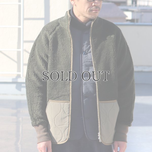 画像4: 【Lanificio Becagli（ベッカリー）】トスカーナボア NL ARMY スタンドブルゾン【MADE IN JAPAN】『日本製』/ Upscape Audience