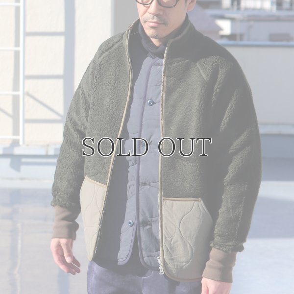 画像6: 【Lanificio Becagli（ベッカリー）】トスカーナボア NL ARMY スタンドブルゾン【MADE IN JAPAN】『日本製』/ Upscape Audience