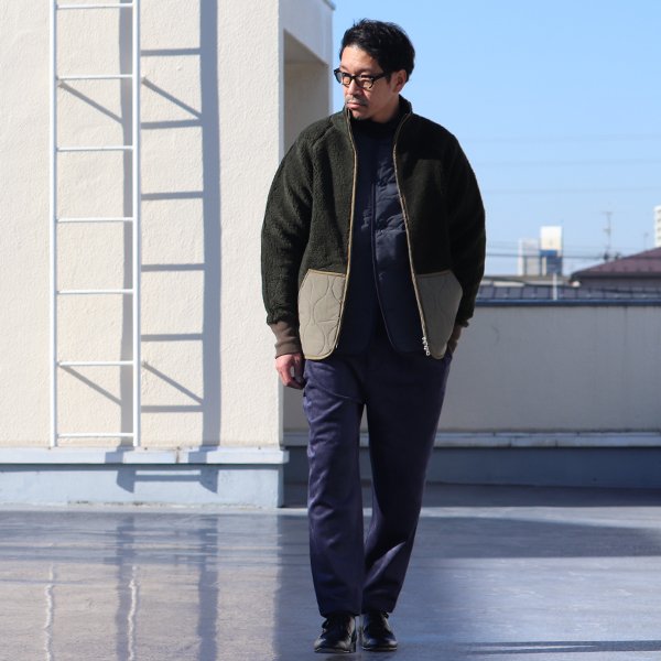 画像6: 【Lanificio Becagli(ベッカリー)】トスカーナボア NL ARMY スタンドブルゾン【MADE IN JAPAN】『日本製』【送料無料】/ Upscape Audience