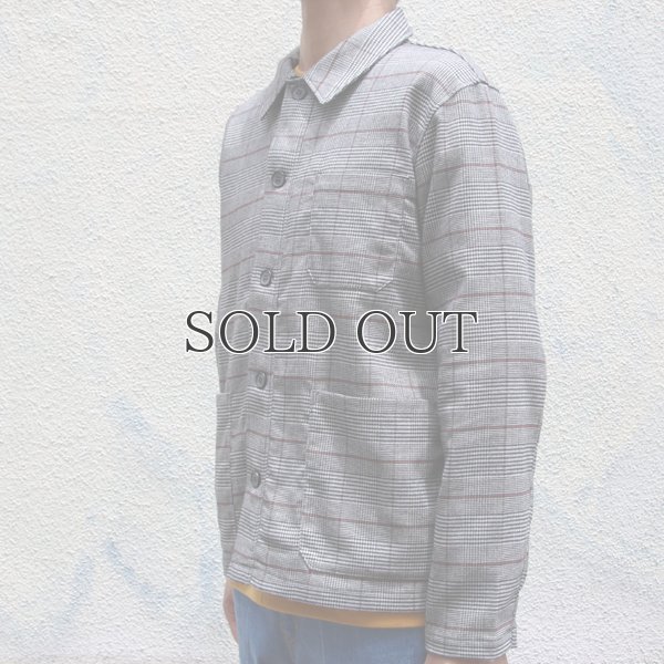 画像12: ギャバジンストレッチ チェック柄 カバーオールJKT『日本製』  / Upscape Audience