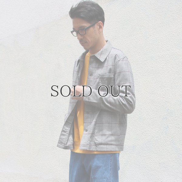 画像10: ギャバジンストレッチ チェック柄 カバーオールJKT『日本製』  / Upscape Audience