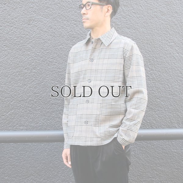 画像7: ギャバジンストレッチ チェック柄 カバーオールJKT『日本製』  / Upscape Audience