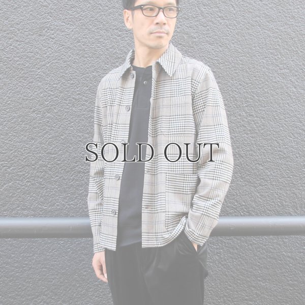 画像8: ギャバジンストレッチ チェック柄 カバーオールJKT『日本製』  / Upscape Audience