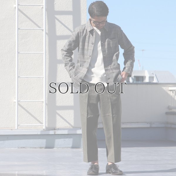 画像5: ギャバジンストレッチ チェック柄 カバーオールJKT『日本製』  / Upscape Audience