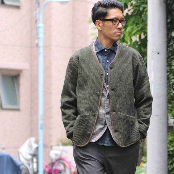 画像20: 「尾州」コットンキルト CZ ARMY ジャケット【MADE IN JAPAN】『日本製』 / Upscape Audience