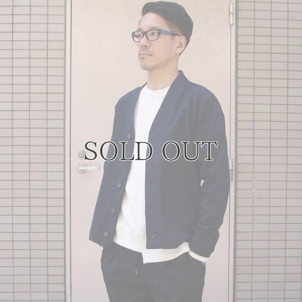 画像7: ギャバジンストレッチモックVネックカーデJacket【MADE IN JAPAN】『日本製』/ Upscape Audience