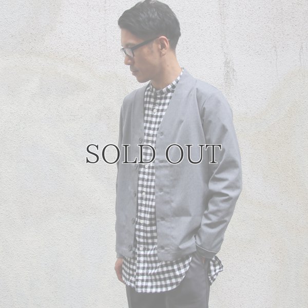 画像8: ギャバジンストレッチモックVネックカーデJacket【MADE IN JAPAN】『日本製』/ Upscape Audience