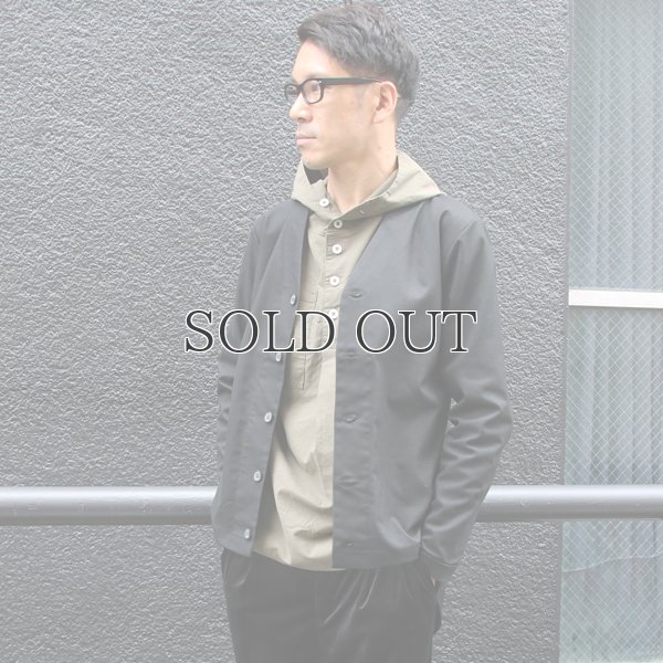 画像9: ギャバジンストレッチモックVネックカーデJacket【MADE IN JAPAN】『日本製』/ Upscape Audience