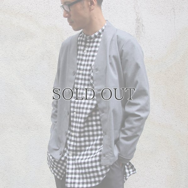 画像10: ギャバジンストレッチモックVネックカーデJacket【MADE IN JAPAN】『日本製』/ Upscape Audience