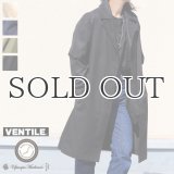 VENTILE®（ベンタイル）40/2耐水撥水ギャバ UK ARMYコート［Lady's］『日本製』【送料無料】  / Upscape Audience