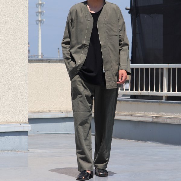 画像14: 【RE PRICE / 価格改定】ソフトリネンキャンバス ARMY ZIP 9分袖 ジャケット『日本製』/ Upscape Audience