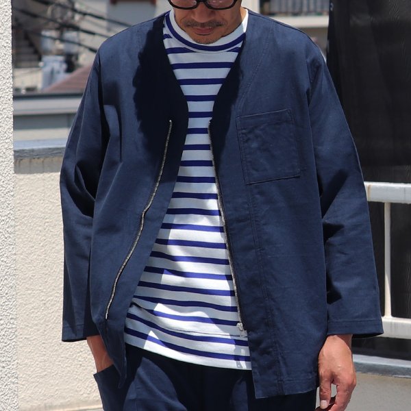 画像15: 【RE PRICE / 価格改定】ソフトリネンキャンバス ARMY ZIP 9分袖 ジャケット『日本製』/ Upscape Audience