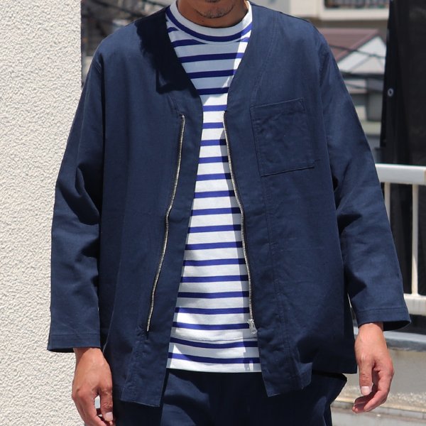 画像17: 【RE PRICE / 価格改定】ソフトリネンキャンバス ARMY ZIP 9分袖 ジャケット『日本製』/ Upscape Audience