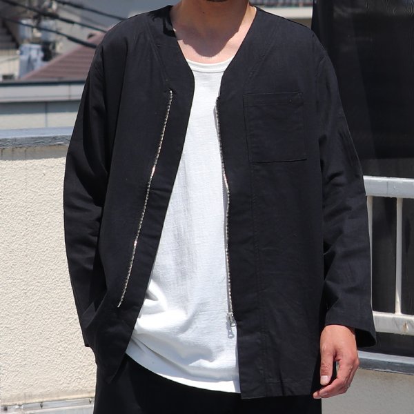 画像6: 【RE PRICE / 価格改定】ソフトリネンキャンバス ARMY ZIP 9分袖 ジャケット『日本製』/ Upscape Audience