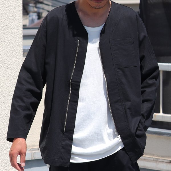 画像7: 【RE PRICE / 価格改定】ソフトリネンキャンバス ARMY ZIP 9分袖 ジャケット『日本製』/ Upscape Audience