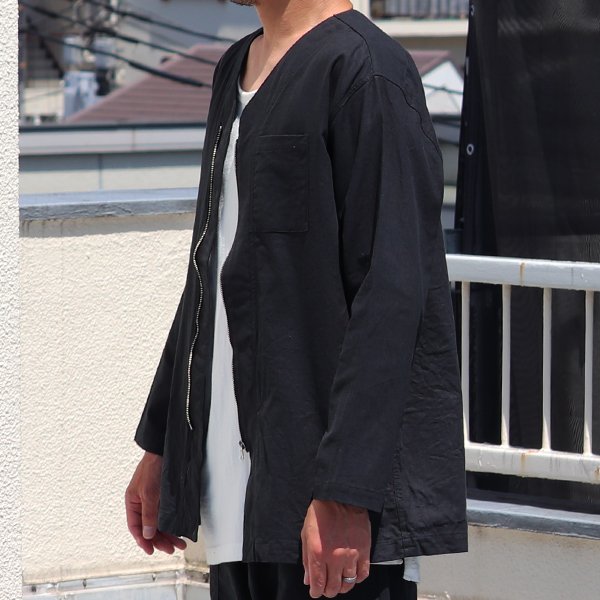 画像8: 【RE PRICE / 価格改定】ソフトリネンキャンバス ARMY ZIP 9分袖 ジャケット『日本製』/ Upscape Audience