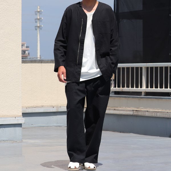 画像9: 【RE PRICE / 価格改定】ソフトリネンキャンバス ARMY ZIP 9分袖 ジャケット『日本製』/ Upscape Audience