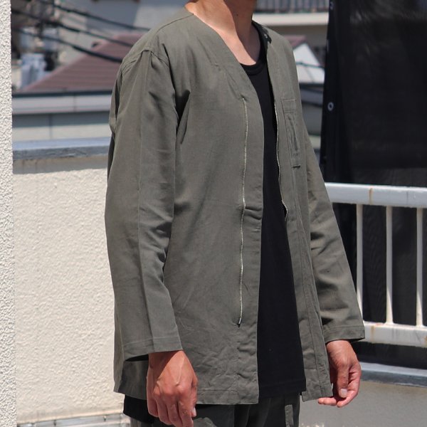 画像13: 【RE PRICE / 価格改定】ソフトリネンキャンバス ARMY ZIP 9分袖 ジャケット『日本製』/ Upscape Audience