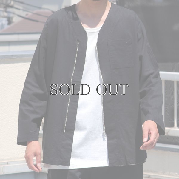 画像4: ソフトリネンキャンバス ARMY ZIP 9分袖 ジャケット『日本製』/ Upscape Audience