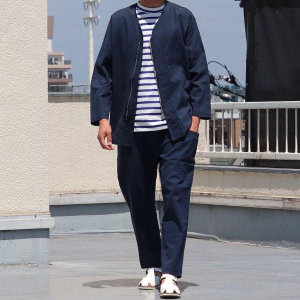 画像7: 【RE PRICE / 価格改定】ソフトリネンキャンバス ARMY ZIP 9分袖 ジャケット『日本製』/ Upscape Audience