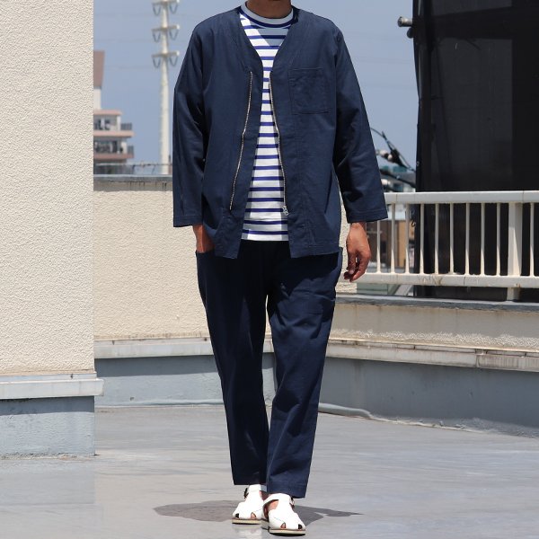 画像8: 【RE PRICE / 価格改定】ソフトリネンキャンバス ARMY ZIP 9分袖 ジャケット『日本製』/ Upscape Audience