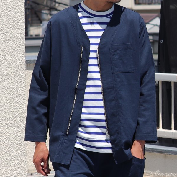 画像9: 【RE PRICE / 価格改定】ソフトリネンキャンバス ARMY ZIP 9分袖 ジャケット『日本製』/ Upscape Audience