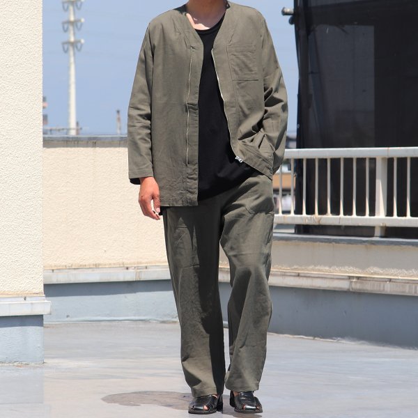 画像8: 【RE PRICE / 価格改定】ソフトリネンキャンバス ARMY ZIP 9分袖 ジャケット『日本製』/ Upscape Audience