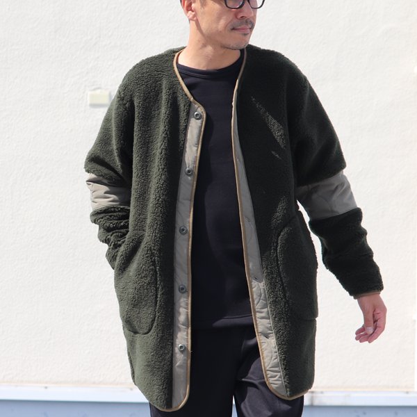 画像4: 【Lanificio Becagli(ベッカリー)】トスカーナボア US ARMYコート【MADE IN JAPAN】『日本製』【送料無料】/ Upscape Audience