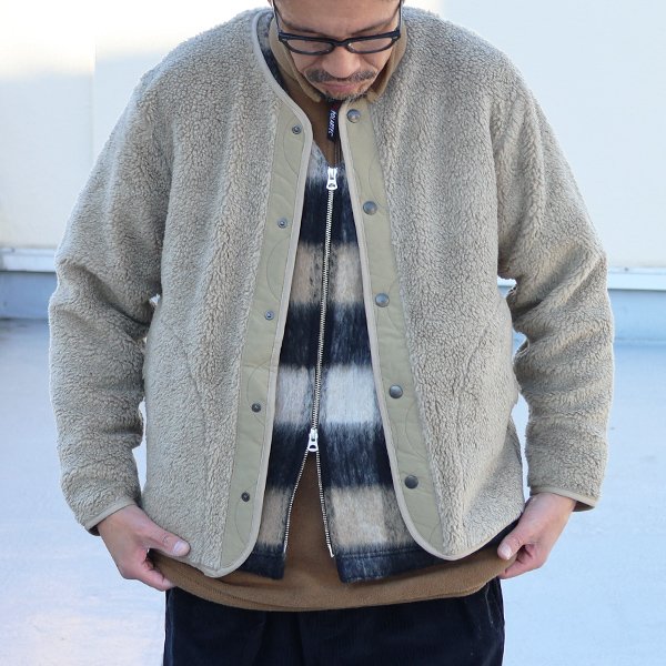 画像2: 【Lanificio Becagli（ベッカリー）】トスカーナボア スナップジャケット【MADE IN JAPAN】『日本製』/ Upscape Audience