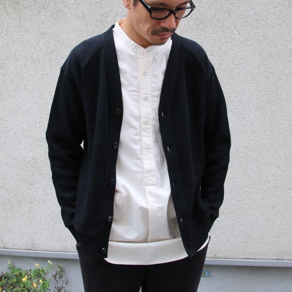 画像9: ビッグワッフル コマンドVネック カーディガン【MADE IN JAPAN】『日本製』【送料無料】 / Upscape Audience