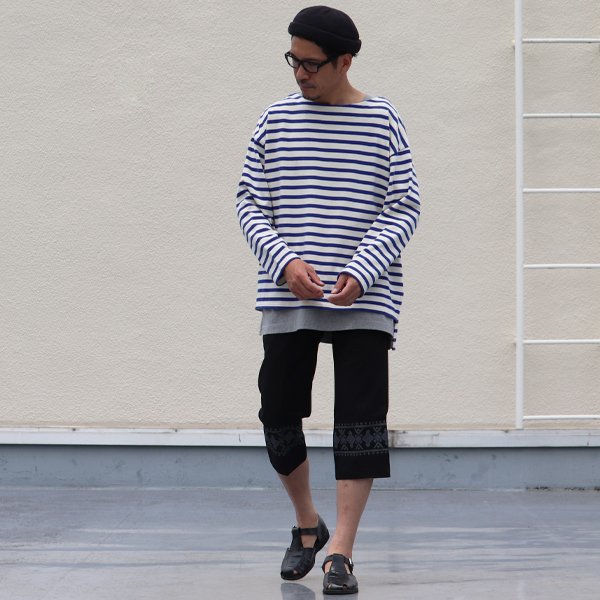 画像13: WP873カスタム刺繍＆プリントワークアンクルパンツ