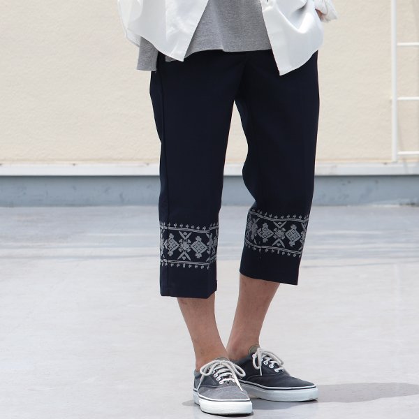 画像18: WP873カスタム刺繍＆プリントワークアンクルパンツ