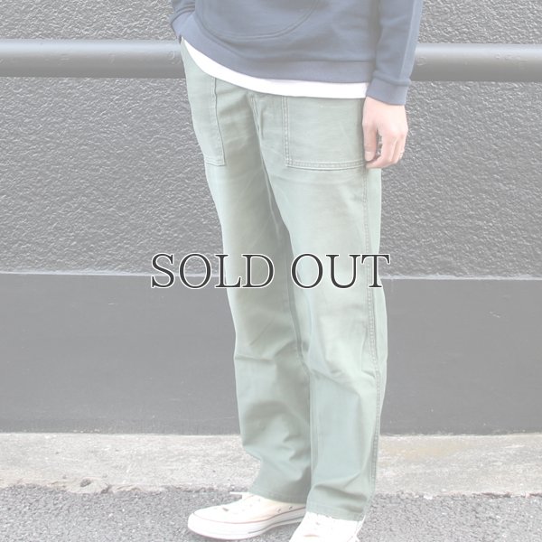 画像3: 日本国内加工黒顔料ヴィンテージ仕上げ米国製別注バックサテンサファリトラウザー 【送料無料】 / Audience