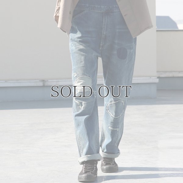 画像5: ヴィンテージウォッシュストレッチデニムオーバーオール 【送料無料】  / Audience