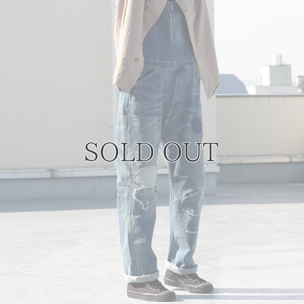 画像9: ヴィンテージウォッシュストレッチデニムオーバーオール 【送料無料】  / Audience