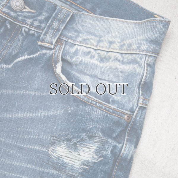 画像17: 72'sヴィンテージ加工タイトフィットストレート赤耳（セルヴィッチ）デニムパンツ  / Audience