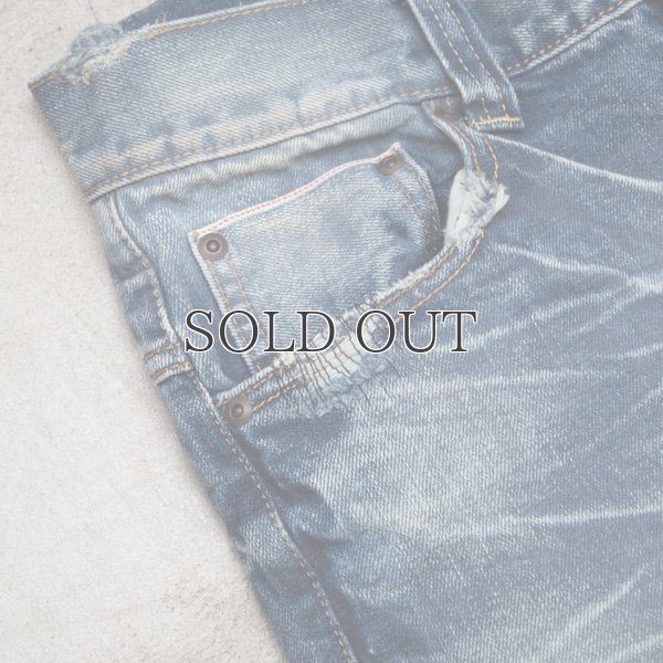 画像19: 72'sヴィンテージ加工タイトフィットストレート赤耳（セルヴィッチ）デニムパンツ  / Audience