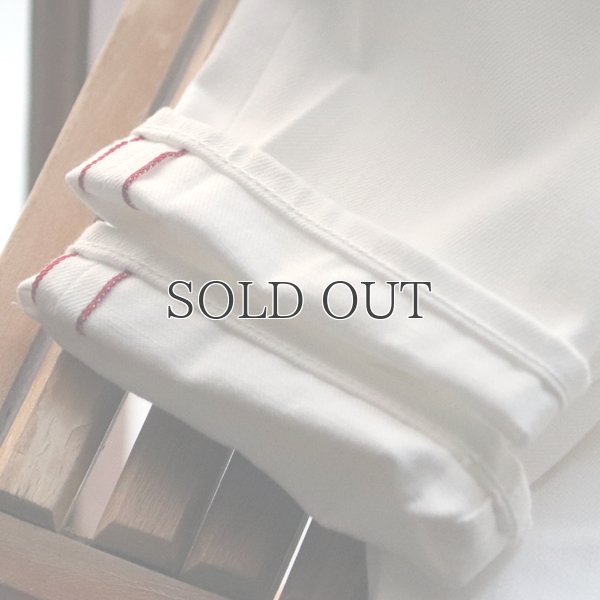 画像11: 赤耳（セルヴィッチ）白デニムアンクルパンツ  / Upscape Audience