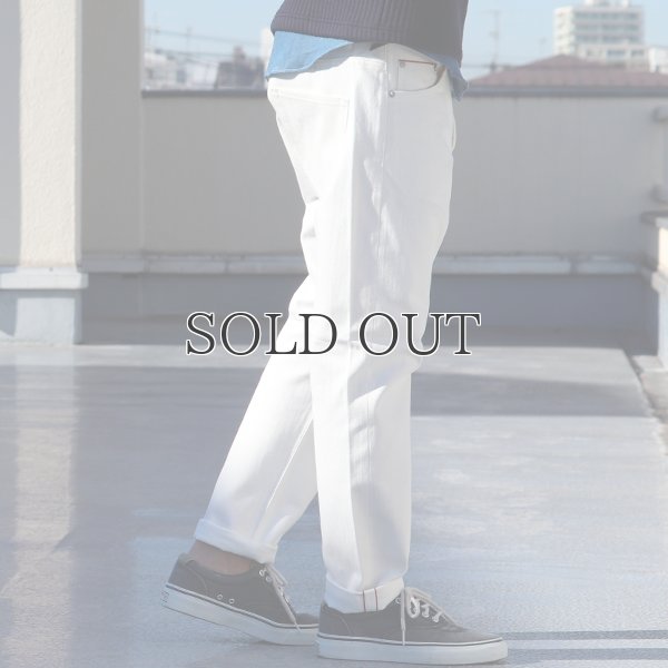 画像5: 赤耳（セルヴィッチ）白デニムアンクルパンツ  / Upscape Audience