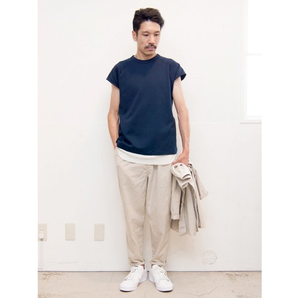 画像17: リネンキャンバスワイド　2タックアンクルパンツ【MADE IN JAPAN】『日本製』【送料無料】/ Upscape Audience