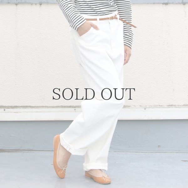 画像3: 赤耳（セルヴィッチ）ホワイトデニムワイドペインターインステップカットパンツ [Lady's]【MADE IN JAPAN】『日本製』【送料無料】/ Upscape Audience