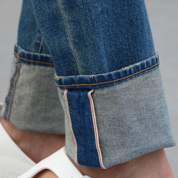 画像16: BIGレッドライン（セルヴィッチ）ストレッチデニムヴィンテージWashタイトフィットストレートパンツ/ Audience