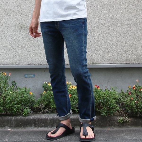 画像3: BIGレッドライン（セルヴィッチ）ストレッチデニムヴィンテージWashタイトフィットストレートパンツ/ Audience