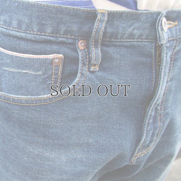 画像12: ヴィンテージ加工BIG RED LINE（赤太耳セルヴィッチ) ストレッチデニムアンクルパンツ 【送料無料】/ Audience